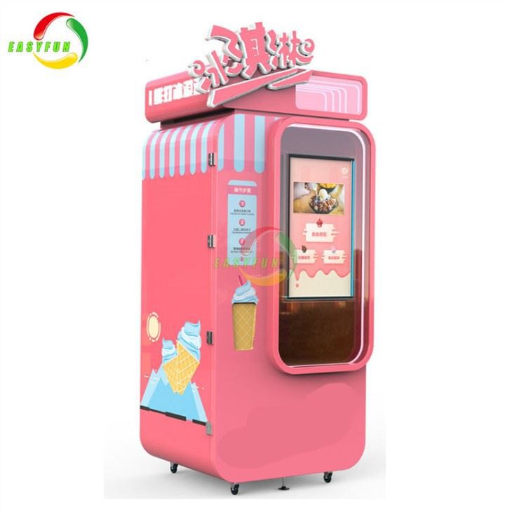 Attractive Vending Ice Cream Automatic Ice Cream Vending Machine