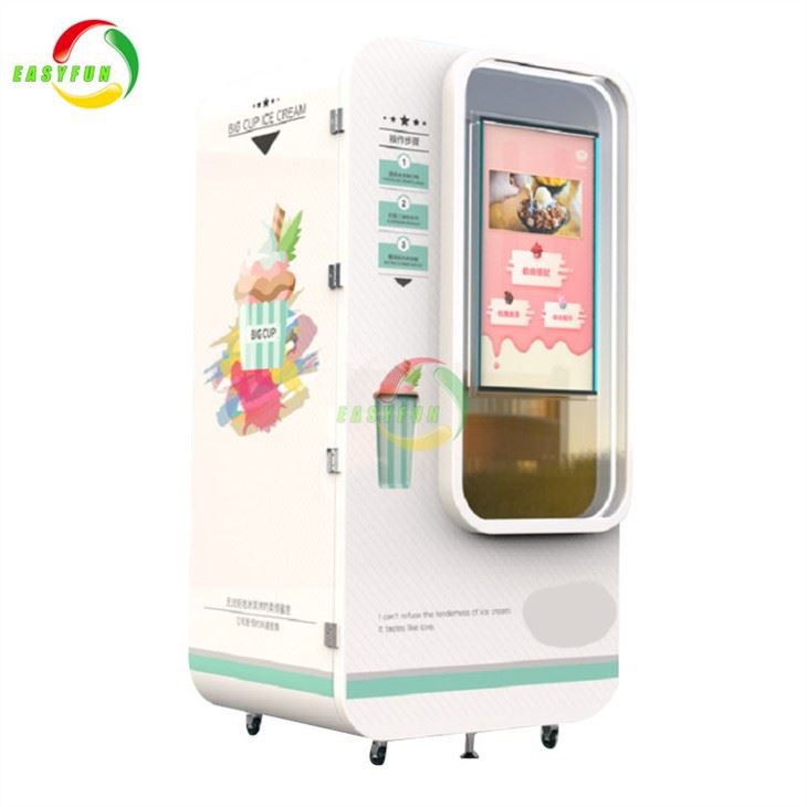 Attractive Vending Ice Cream Automatic Ice Cream Vending Machine